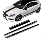 Sticker Master Araba Vinil Uzun Şerit Kaput & Kapı Sticker Seti Etiket Çıkartma