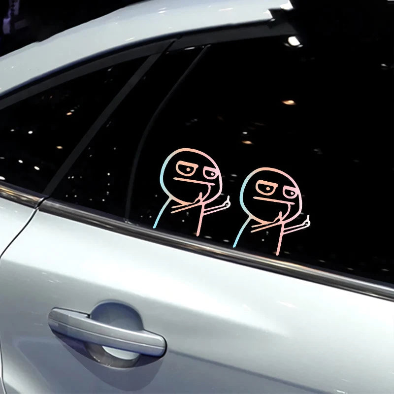 Sticker Master Komik Meme Araba Stickerı (Despise)