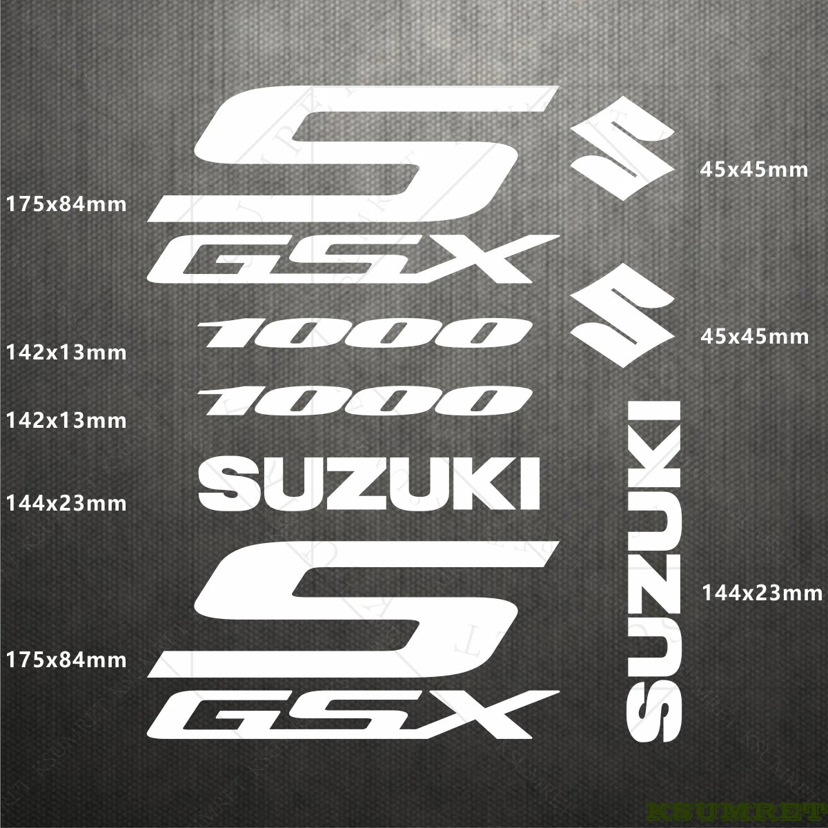 Suzuki GSX-S 1000 Sticker Seti Vinil Çıkartma Farklı Renkler | Sticker Master