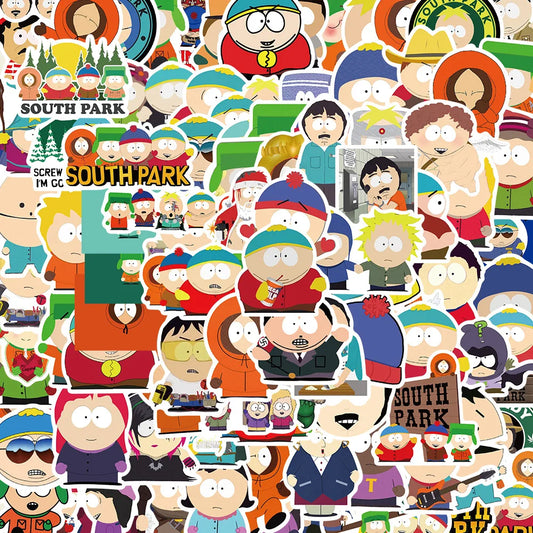 Sticker Master - 100 Adet South Park Karikatür Sticker Seti Motor Oto Araç Laptop Çıkartma Etiket