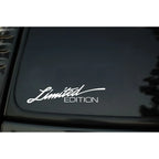 Sticker Master Limited Edition Araç Sticker (2 Adet) Etiket Araba Gövde Cam Dekor Su Geçirmez Sticker Motosiklet Çıkartmaları