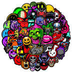 50’li Kafatası Korku Sticker Seti | Sticker Master