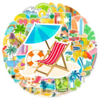 50’li Yaz Tatili Plaj Sticker Seti | Sticker Master