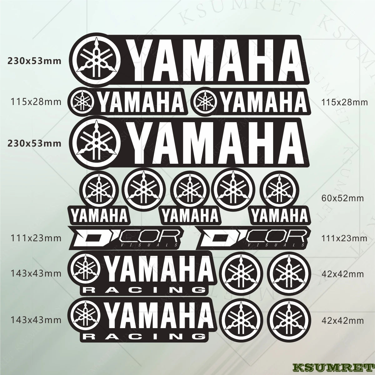 Sticker Master Yamaha Uyumlu Sticker Set Motor Oto Araç Çıkartma Etiket