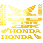 Sticker Master Honda CBR HRC Logo Sticker Seti – Kask, Tank, Motor İçin Vinil Etiket Takımı