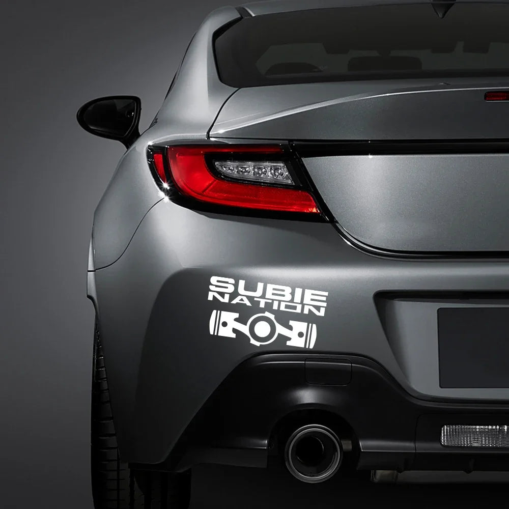 Sticker Master 20x10.7cm SUBIE Nation Car JDM Sticker Etiket Yapıştırma