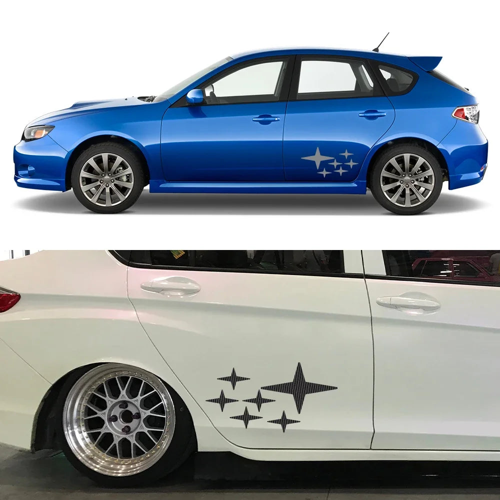 Sticker Master Araba Yan Çıkartma Sticker Etiket Yapıştırma Subaru Impreza WRX STI GDB GVB 2018 2009 2014 2002 2015 için Gövde Çizgili Çıkartmalar Koruyucu Aksesuarlar