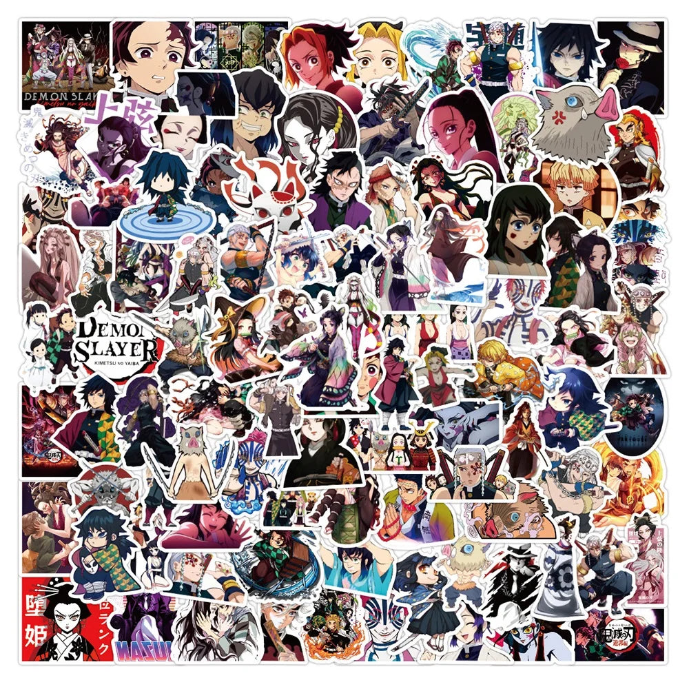 50pcs Demon Slayer Şeytan Sticker Pack | Sticker Master