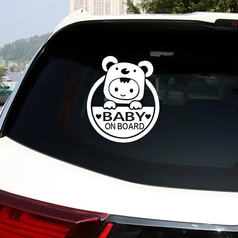 Sevimli Baby On Board Arabada Bebek Var Sticker 15 Cm|Sticker Master