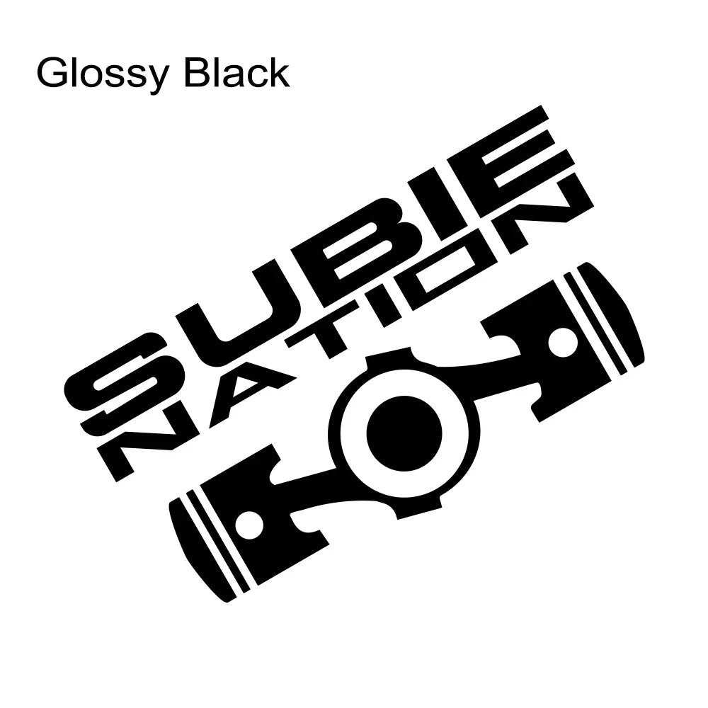 Sticker Master 20x10.7cm SUBIE Nation Car JDM Sticker Etiket Yapıştırma