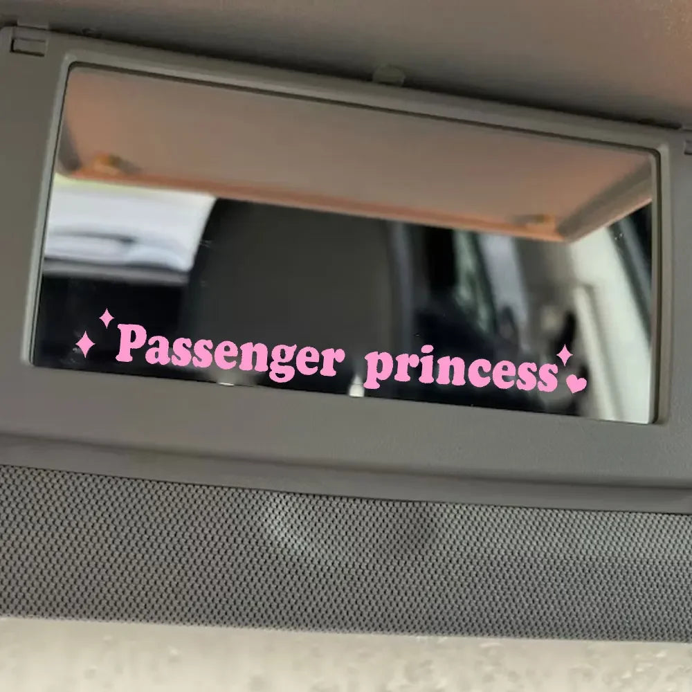 Sticker Master Passenger Princess Araba Stickerı - Sevimli Ayna Stickerı