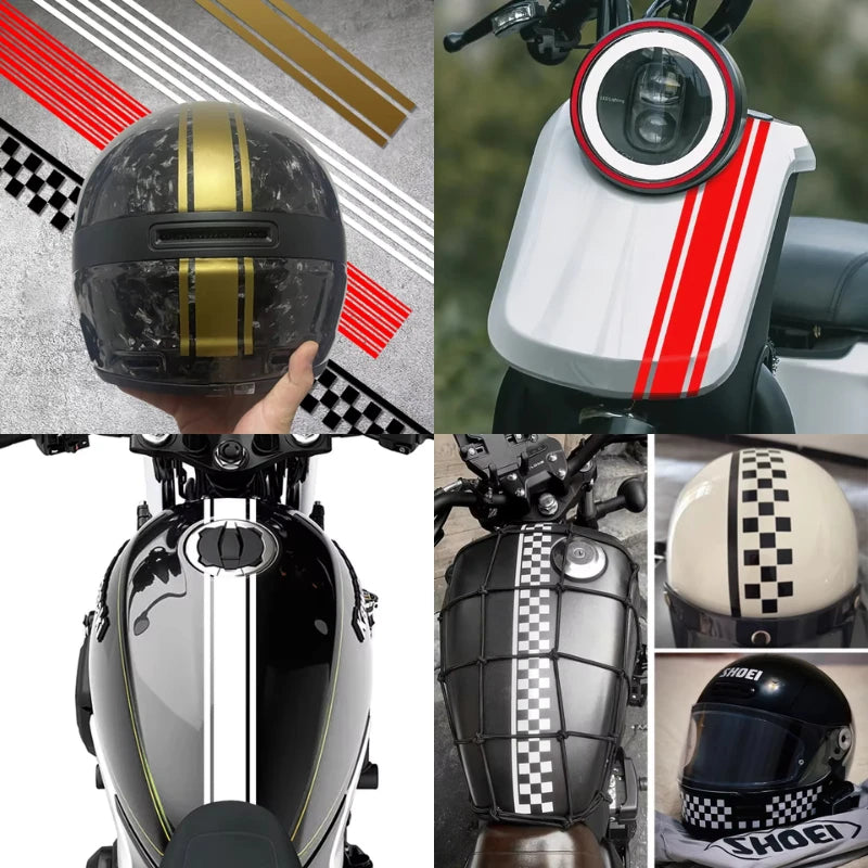 Sticker Master 50 Cm Çizgi Motor Sticker (Yakıt Deposu, Gövde, Kask)