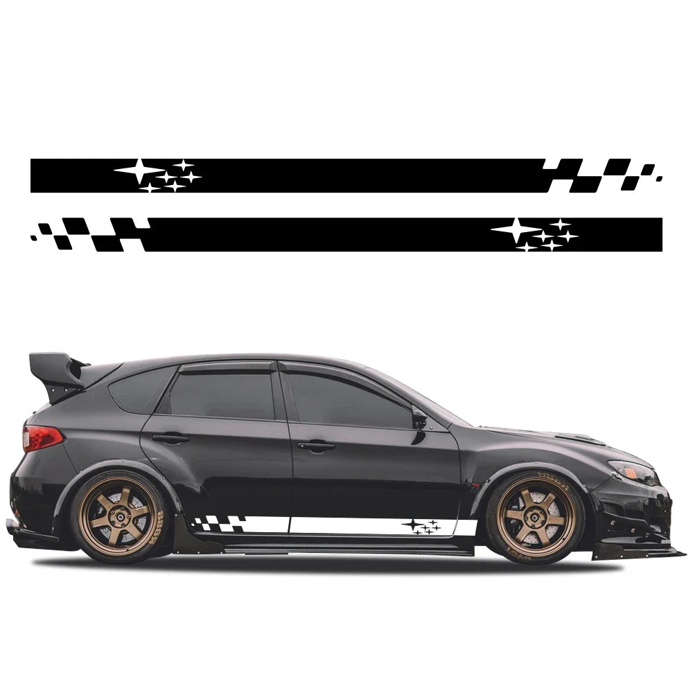 Sticker Master Subaru Impreza WRX STI Yan Kapı Şerit Sticker  GDB GVB 2018 2009 2008 2014 2002 2015 Oto Araba Etiket Yapıştırma(2 Adet)