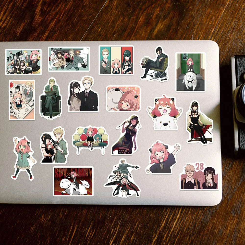 50’li Sevimli Spy x Family Anime Sticker Seti | Sticker Master
