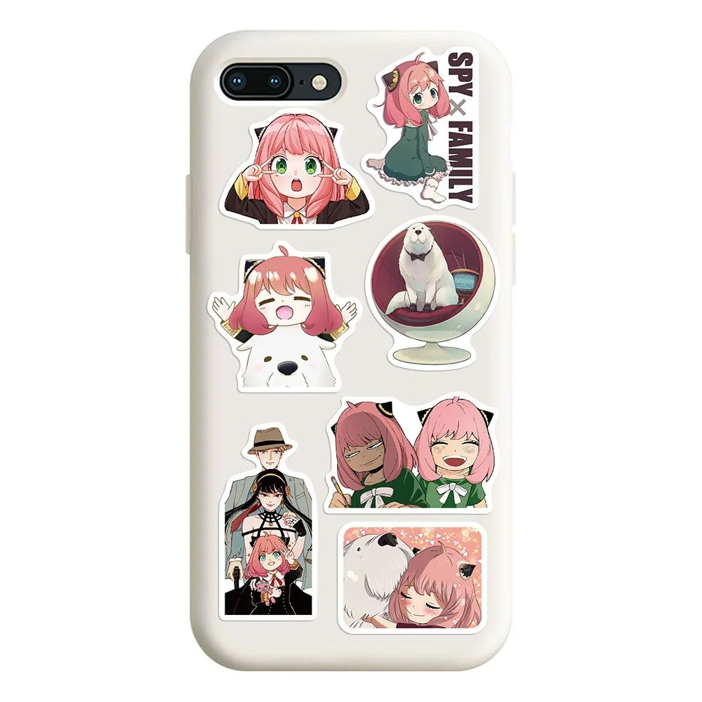 50’li Sevimli Spy x Family Anime Sticker Seti | Sticker Master