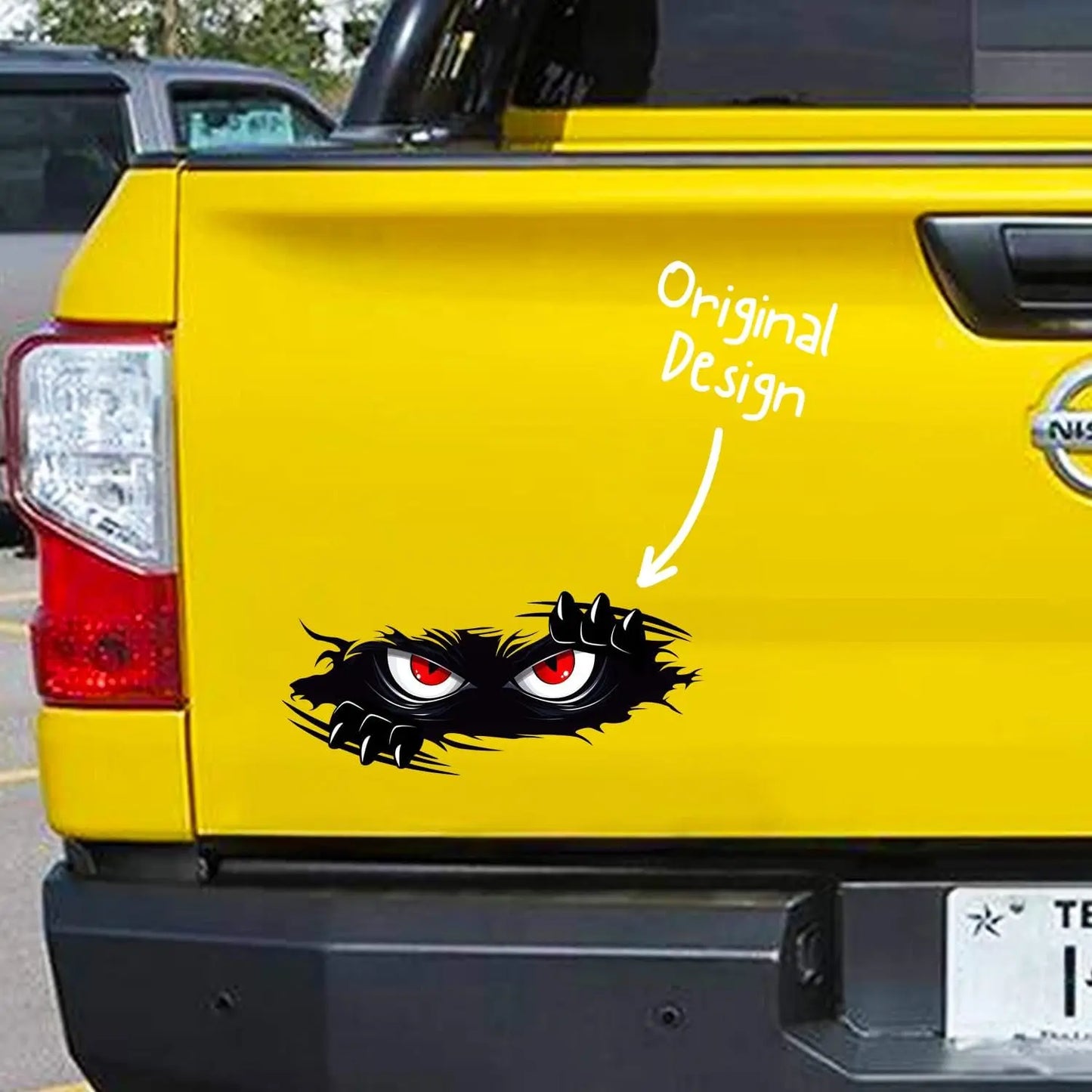 Sticker Master 3’lü Peeking Monster Sticker Seti – Su Geçirmez 3D Tarz Vinil Çıkartma Etiket Yapıştırma
