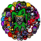 50’li Kafatası Korku Sticker Seti | Sticker Master