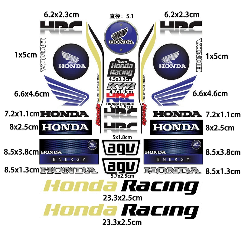 Honda Logo Motosiklet Sticker Seti | Sticker Master