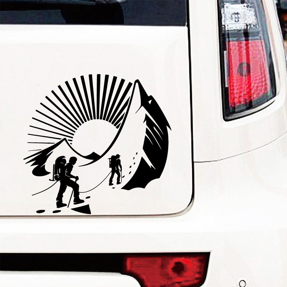 Sticker Master Macera Temalı Oto Sticker Koleksiyonu - Pusula, Dağ ve Kamp Tasarımları
