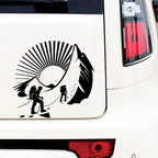 Sticker Master Macera Temalı Oto Sticker Koleksiyonu - Pusula, Dağ ve Kamp Tasarımları Sticker Master