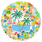 50’li Yaz Tatili Plaj Sticker Seti | Sticker Master