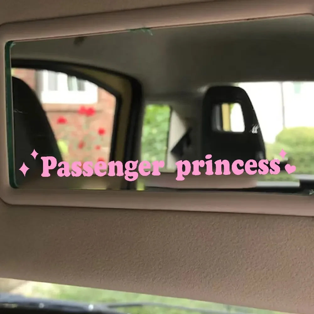 Sticker Master Passenger Princess Araba Stickerı - Sevimli Ayna Stickerı