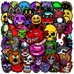 50’li Kafatası Korku Sticker Seti | Sticker Master
