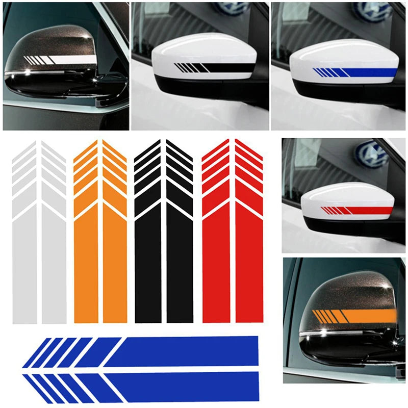 Sticker Master Araba Şerit Çıkartmalar Dikiz Aynası Vinil Çıkartmalar Dekorasyon Moda Styling Su Geçirmez Sticker Dış Aksesuarlar 2 Adet Sağ Ve Sol