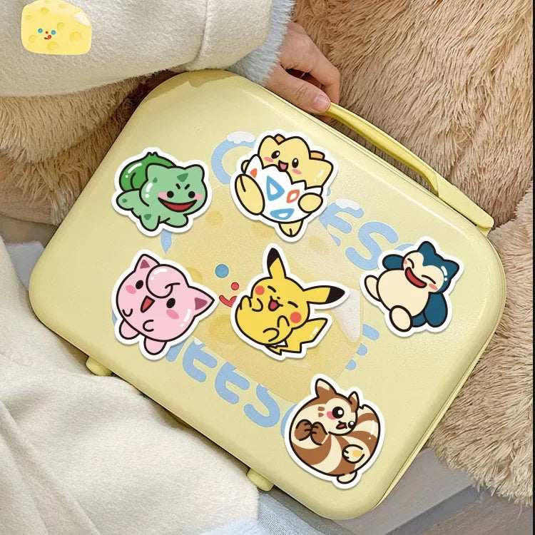 Sticker Master 50 ADET Kawaii Anime Pokemon Sticker Set Motor Oto Araç Laptop Telefon Çıkartma Etiket