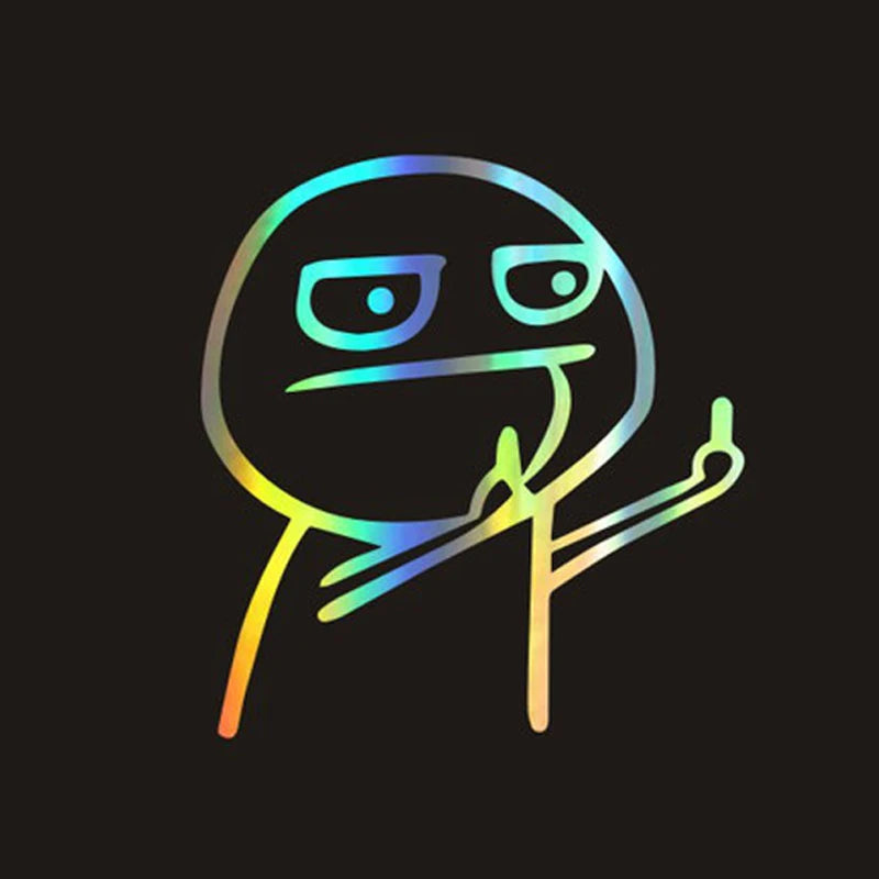 Sticker Master Komik Meme Araba Stickerı (Despise)