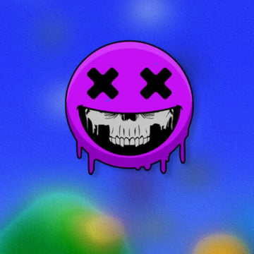 Mor Kuru Kafa Motosiklet Sticker | Eğlenceli Tasarım Çıkartma Sticker Master