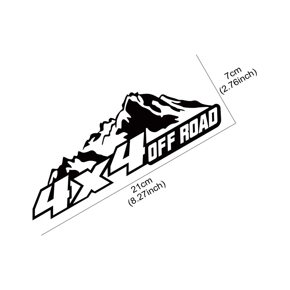 4x4 Off Road Dağ Macerası Sticker 21x7 Cm|Sticker Master