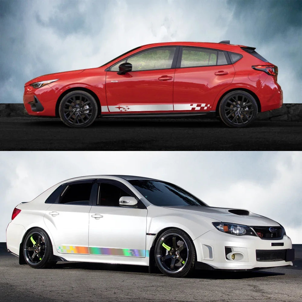Sticker Master Subaru Impreza WRX STI Yan Kapı Şerit Sticker  GDB GVB 2018 2009 2008 2014 2002 2015 Oto Araba Etiket Yapıştırma(2 Adet)