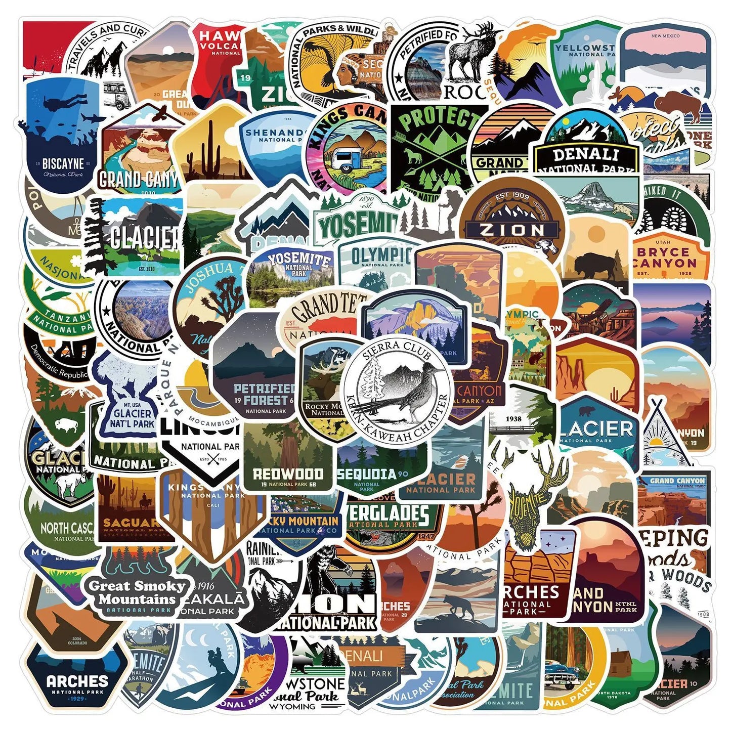 50'li Seyahat Temalı Sticker Seti | Sticker Master - Sticker Master
