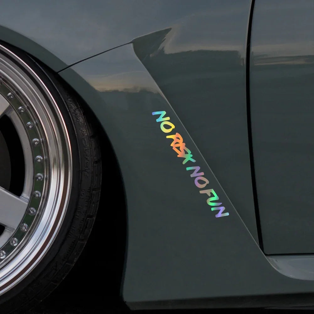 NO RISK NO FUN Motivasyon Araba Stickerı | Sticker Master