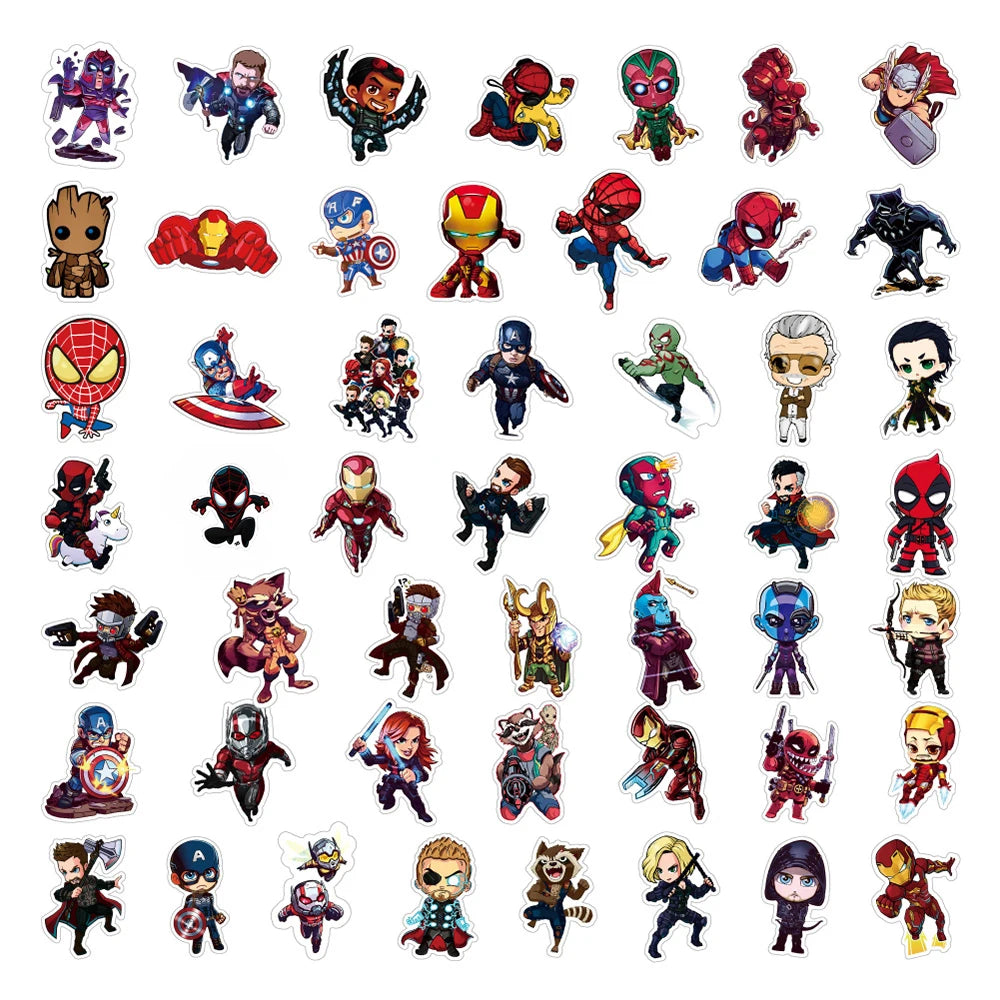 Disney Cool Super Kahraman Anime Sticker Set | Sticker Master