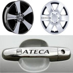 Sticker Master Seat Ateca Kapı Kolu ve Jant Sticker Seti - 10 Adet Dayanıklı Oto Etiket