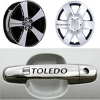 Sticker Master Seat Toledo Kapı Kolu ve Jant Sticker Seti - 10 Adet Dayanıklı Oto Etiket