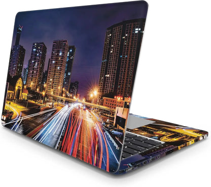 Sticker Master City Life Evrensel Sticker Dizüstü Bilgisayar Vinil Sticker Decal 12" 13" 13.3" 14" 15" 15.4" 15.6 inç Dizüstü Bilgisayar Çıkartma Koruyucu Macbook Asus Acer Hp Lenovo Huawei Dell İçin - Sticker Master