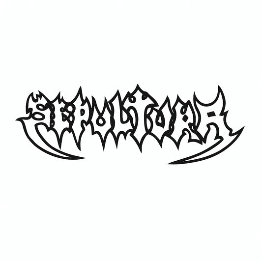 Sticker Master Sepultura Sticker - Metal Grubu Temalı Dayanıklı Etiket - 20 Cm Sticker Master