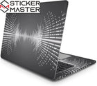 Ses Dalgası Laptop Sticker Sound Waves Gri Vinil Kaplama | Sticker Master