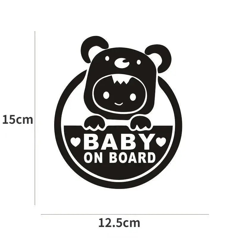 Sevimli Baby On Board Arabada Bebek Var Sticker 15 Cm|Sticker Master Sticker Master