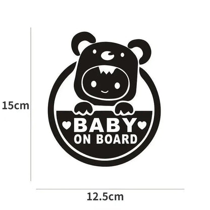 Sevimli Baby On Board Arabada Bebek Var Sticker 15 Cm|Sticker Master Sticker Master
