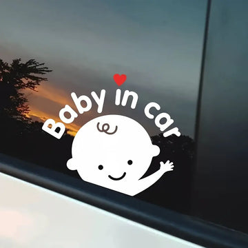Sevimli Baby in Car Arabada Bebek Var Sticker Araç Çıkartması - Sticker Master Sticker Master