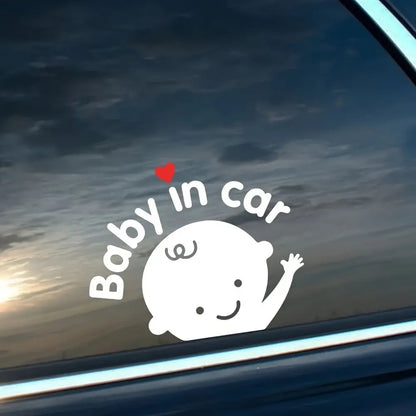 Sevimli Baby in Car Arabada Bebek Var Sticker Araç Çıkartması - Sticker Master Sticker Master