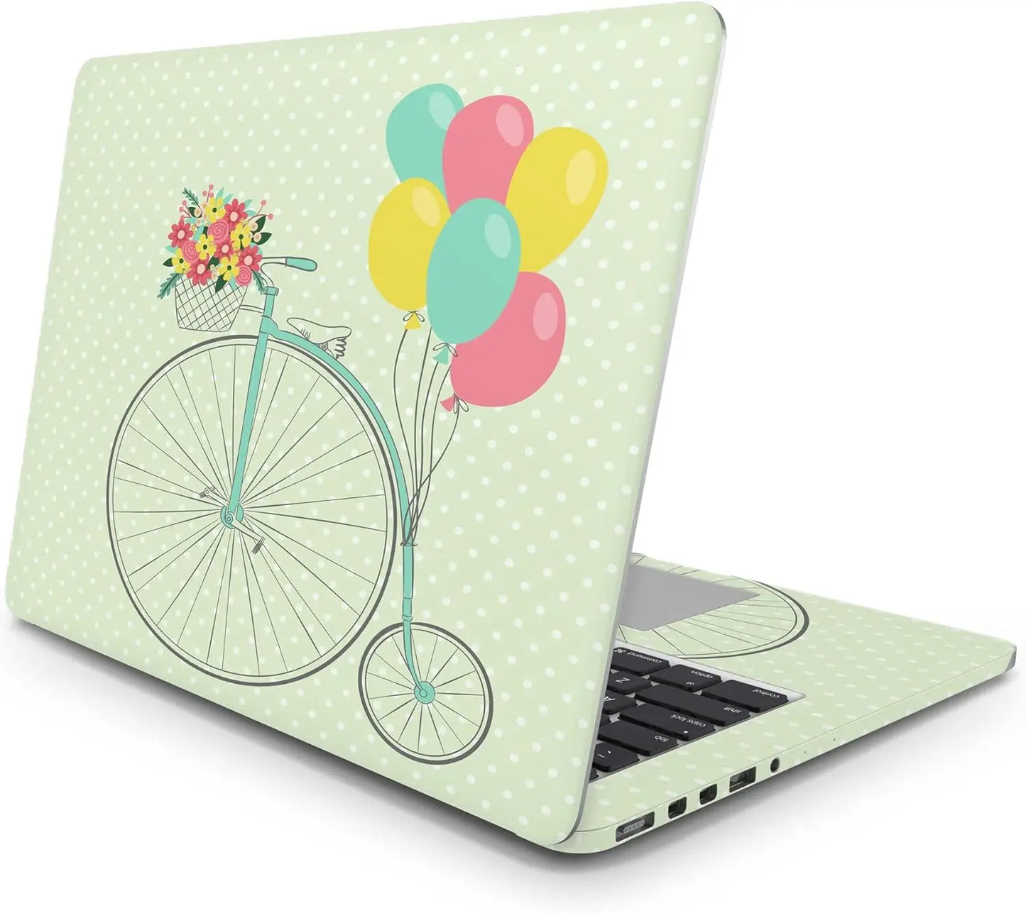 Sticker Master Unicycle And Balloons Evrensel Sticker Dizüstü Bilgisayar Vinil Sticker Decal 12" 13" 13.3" 14" 15" 15.4" 15.6 inç Dizüstü Bilgisayar Çıkartma Koruyucu Macbook Asus Acer Hp Lenovo Huawei Dell İçin - Sticker Master