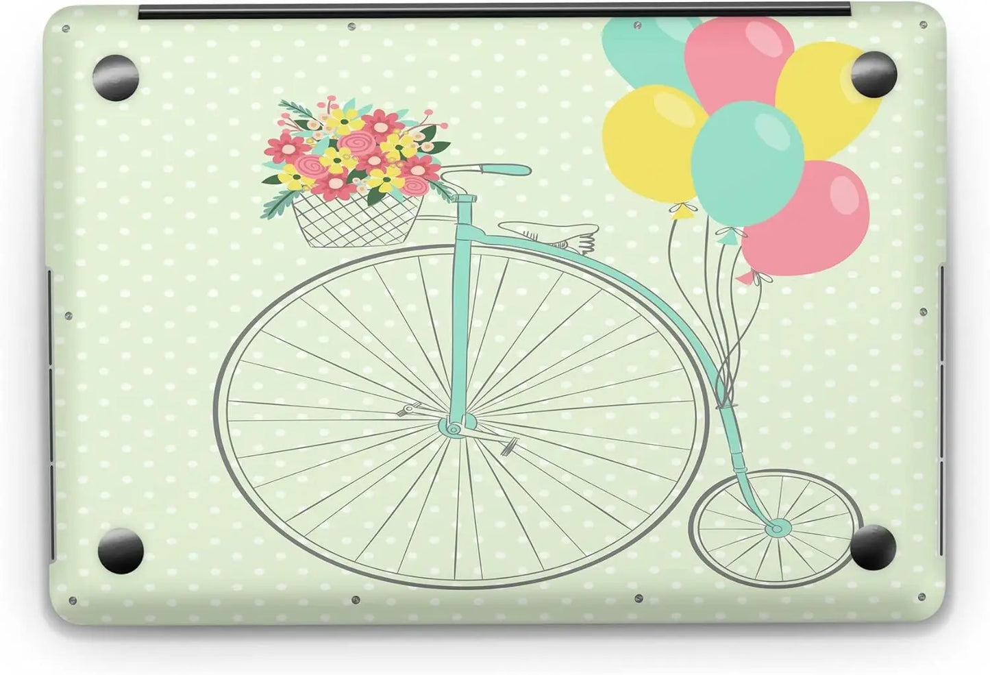 Sticker Master Unicycle And Balloons Evrensel Sticker Dizüstü Bilgisayar Vinil Sticker Decal 12" 13" 13.3" 14" 15" 15.4" 15.6 inç Dizüstü Bilgisayar Çıkartma Koruyucu Macbook Asus Acer Hp Lenovo Huawei Dell İçin - Sticker Master