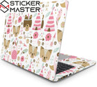 Sevimli Bohem Hayvanlar Laptop Sticker Seti | Sticker Master