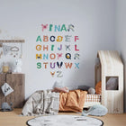 Hayvanlı Harfler Duvar Sticker – Bebek ve Çocuk Odası - Sticker Master