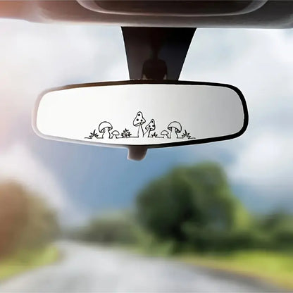 Sevimli Mantar Ayna Stickerı Araç Çıkartması - Sticker Master Sticker Master